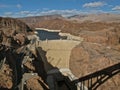 View of the Hoover Dam from the Mike O`CallaghanÃ¢â¬âPat Tillman Memorial Bridge, Nevada Royalty Free Stock Photo